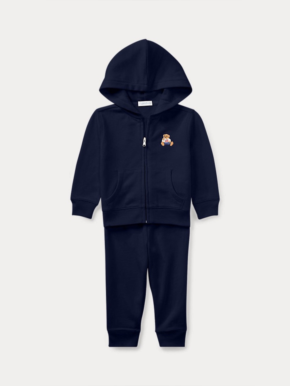 Ralph Lauren Polo Bear French Terry Hoodie & Pant Set Navy Size 9 Months